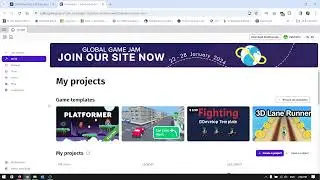 GDevelop video 1 - Sign in and create a game