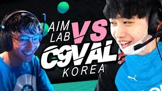 Which VALORANT Team has the BEST AIM? - AIMLAB Challenge ft. C9 VAL vs. C9 VAL Korea