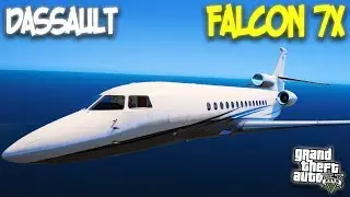DASSAULT FALCON 7X (ДАССО ФАЛКОН 7X) - ГТА 5 МОДЫ (GTA 5 MODS)