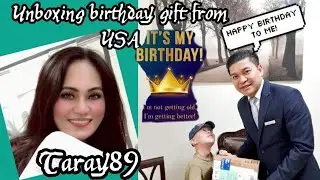 #UNBOXING MY BIRTHDAY GIFT FROM TARAY89 USA 🇺🇸 #blessed