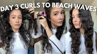 HOW TO- CURLS TO BEACH WAVES, NO STRAIGHTENING