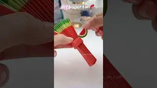 DIY watermelon paper fan 🪭 ✨ 