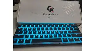 Unboxing MK61 Gateron Optical Red Switch 60% keyboard