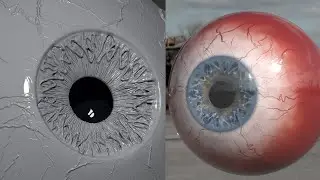 Sculpting an Eye in Zbrush and Render it in 3ds max with V-Ray 5 - Portrait Study - 05