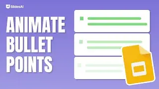 Best Way to Animate Bullet Points FAST! 