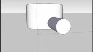 Cutting a hole in a curved surface or wall in Sketchup