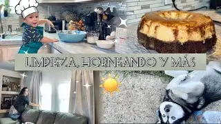 RUTINA DE LA MAÑANA ☀️ || Haciendo un rico CHOCOFLAN con mi hijo 🥮