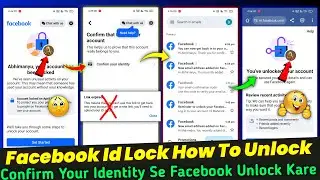 Facebook Id Locked How To Unlock | How To Unlock Facebook Account | Facebook Confirm Your Identity