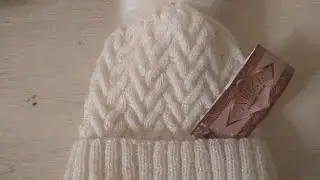 Вязание спицами. МК. Шапка с косами из Ализе Симли.