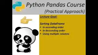 python pandas course- sorting DataFrame
