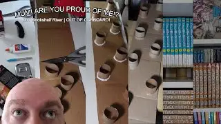 DIY CARDBOARD SHELF RISER | An okay tutorial on how to make one.
