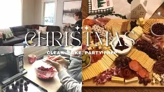 Christmas Clean with Me | Baking Cookies and Preparing for Guests | Tidy for Hosting a Party