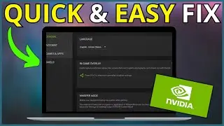How To Fix Nvidia GeForce Experience Overlay Not Working (EASY FIX)