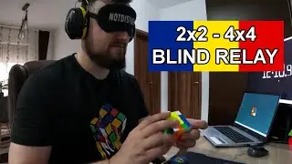 2x2 - 4x4 Blindfolded Relay 14:22.88 min