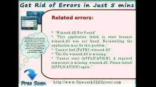 Immediately Fix Wsock32.dll Error