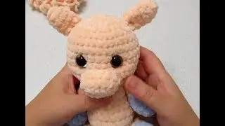 MK Unicorn from Himalaya Dolphin baby yarn. Part 2. Arms, legs, ears, horn.