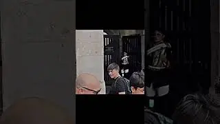 Three teenagers salute the royal guard❤️#respect #kingguard #england #viral  #respectmoments