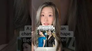 Good posture can change your body shape✨ exercise by Korean chiropractor #shorts