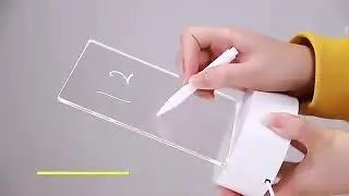 Acrylic Dry Erase Board with Stand as a Glow Memo LED Letter Message Board