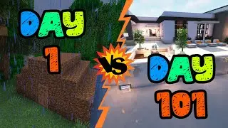 😲 Day One vs One Hundred One - Minecraft Animation