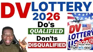 DV Lottery 2026 : Know this before applying. Prevent Disqualification #dvlottery2026