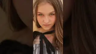 Fashion photo session in outdoor slowmotion with Alena Denisova