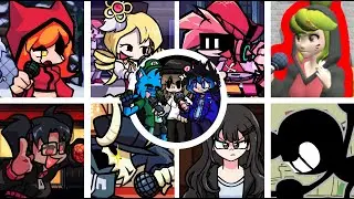 PASTA NIGHT but Every Turn a Different Character Sings 😼🎶 (FNF Hypno Lullaby V2)