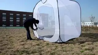 How to fold  pop up butterfly cages Insect mothproof mesh