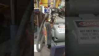 12x2 flesh removing machine.Saftey labels applied.