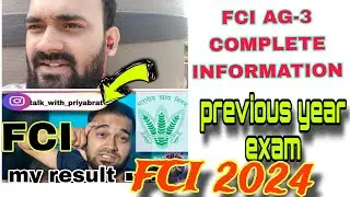 #HOW TO PREPARE FCI AG-3 2024#PREVIOUS YEAR BANKING PATTERN#bankingexam
