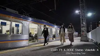 Zoom F6 & RODE Stereo VideoMic X 32bit Recording Test