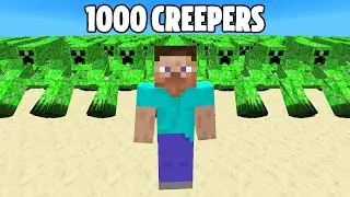 1000 Mutant Creepers vs Player