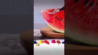 How to Paint Watermelon Illusion Art 