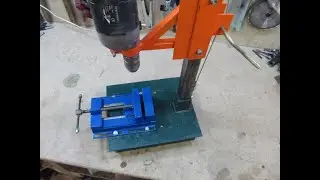 Супер простая и полезная доработка стойки для дрели./Make a metal Drill Vise