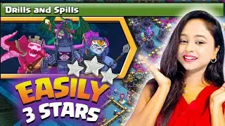 How to 3 Star Drills and Spills Challenge ✅ easily 3-star coc new Challenge🔥