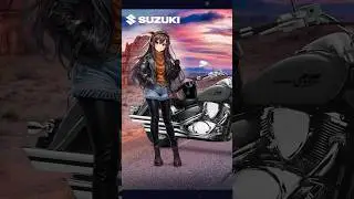 Suzuki utiliza waifus para promocionar sus motos #geek #anime #waifus
