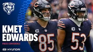 Cole Kmet, T.J. Edwards on returning from the Bye Week, preparing for the Commanders | Chicago Bears