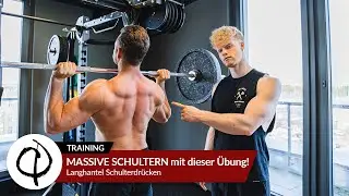 MASSIVE SCHULTERN mit dieser Übung! Langhantel Schulterdrücken