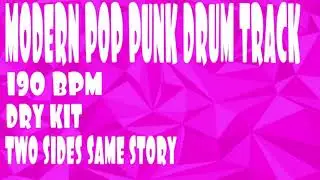POP PUNK DRUM TRACK - 190 BPM - DRY KIT (FREE)