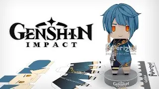 Genshin Impact: Xingqiu Paperized
