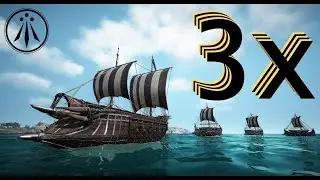 Black Desert Online | The Goldmont Pirate's Main Fleet - Mini Boss - 3 in a row :)