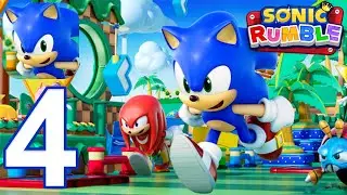 Sonic Rumble Gameplay Walkthrough Part 4 -  Sky Sanctuary Run (Android, iOS)