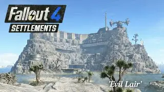 Made a Super Secret EVIL LAIR in Fallout 4! Massive Settlement