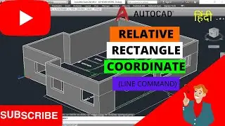 LINE COMMAND IN AUTOCAD | RELATIVE RECTANGLE COORDINATE SYSTEM | MANISHA YADAV | AMEC CAD SOLUTIONS