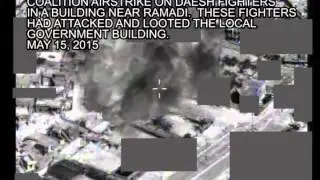3. Coalition airstrike on Daesh fighters in a building near Ramadi, May 15, 2015