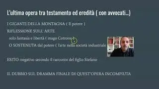 Il teatro di Pirandello: fase metateatrale e ultimo periodo
