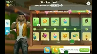 Completing & collecting the Jungle Rush prizes in Sim Festival on Sim Mobile