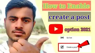 How to Enable create a post option on YouTube channel/create a post on YouTube-YouTube community tab