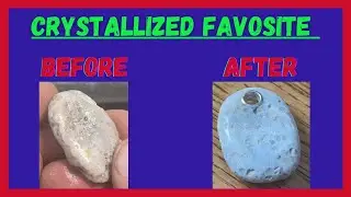 Polishing a Crystallized CHARLEVOIX STONE (Favosite)