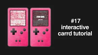 interactive carrd tutorial #17